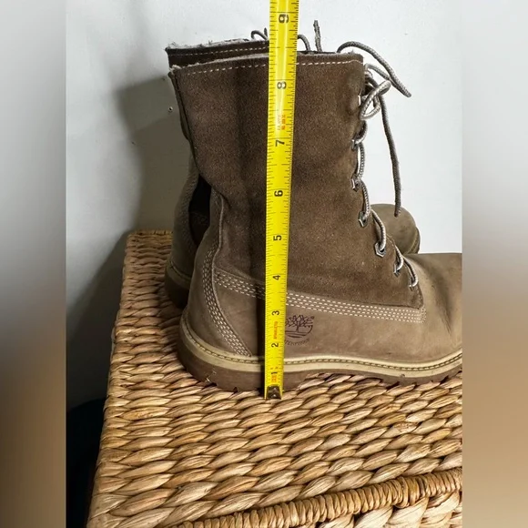 Timberland Women’s Sz 8.5  Teddy Fleece Fold-Down Waterproof Outdoor Boot  Snow - Picture 11 of 16